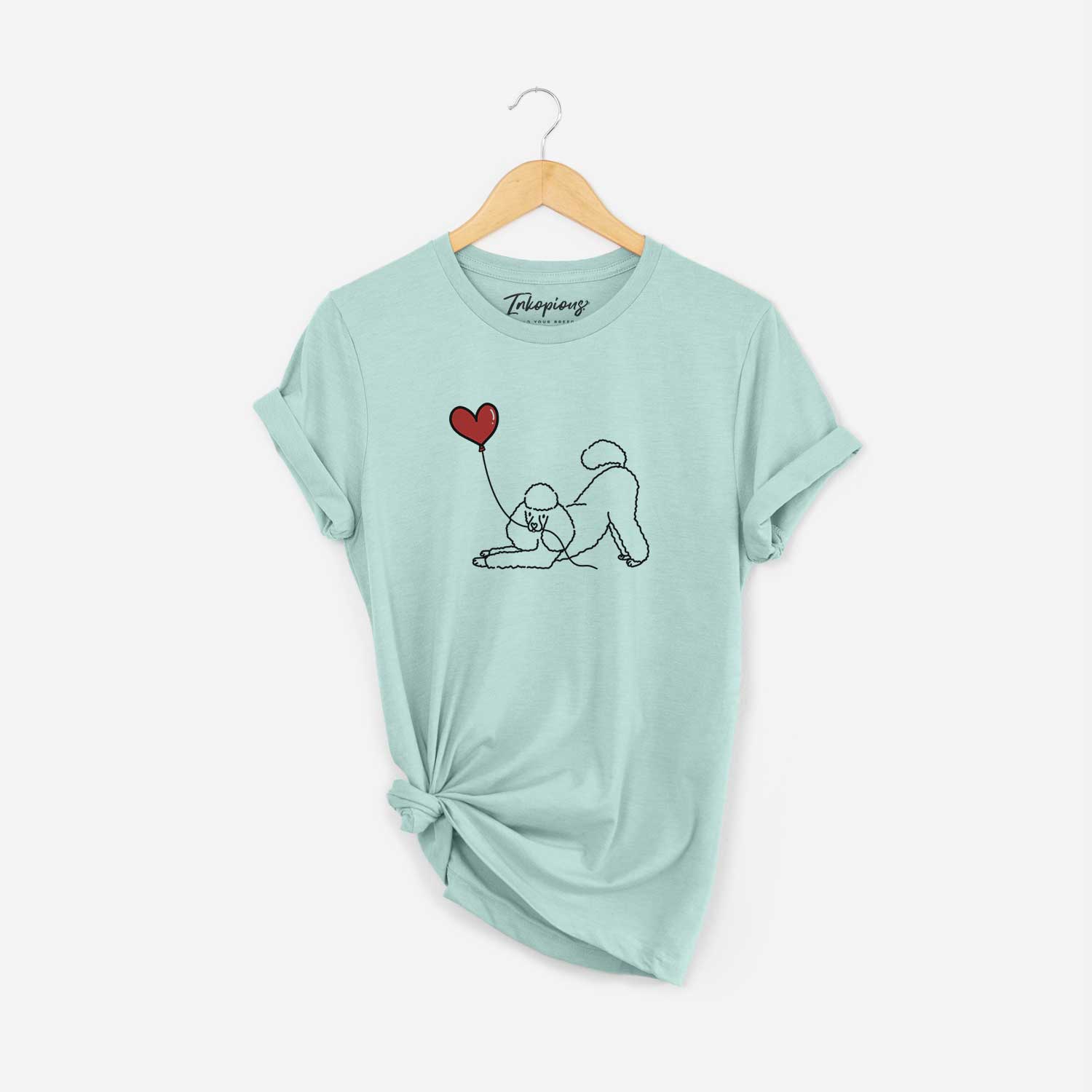 Mini Poodle Heart String - Unisex Crewneck