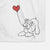 Mini Schnauzer Heart String -  Decorative Hand Towel