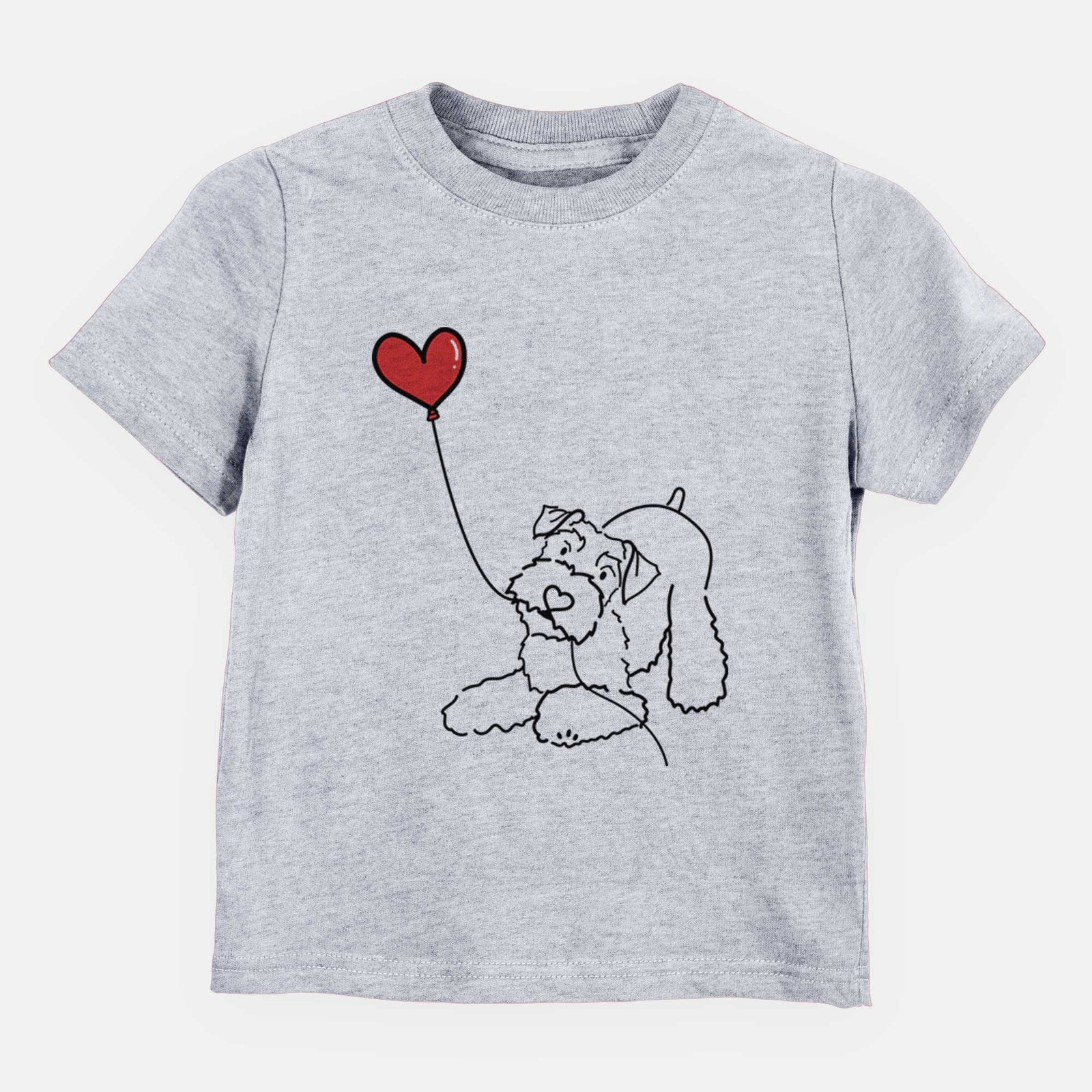 Mini Schnauzer Heart String - Kids/Youth/Toddler Shirt