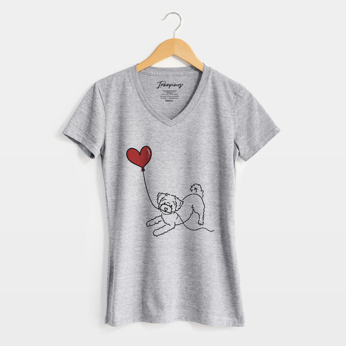 Morkie Heart String - Women&#39;s Perfect V-neck Shirt