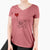 Morkie Heart String - Women's Perfect V-neck Shirt