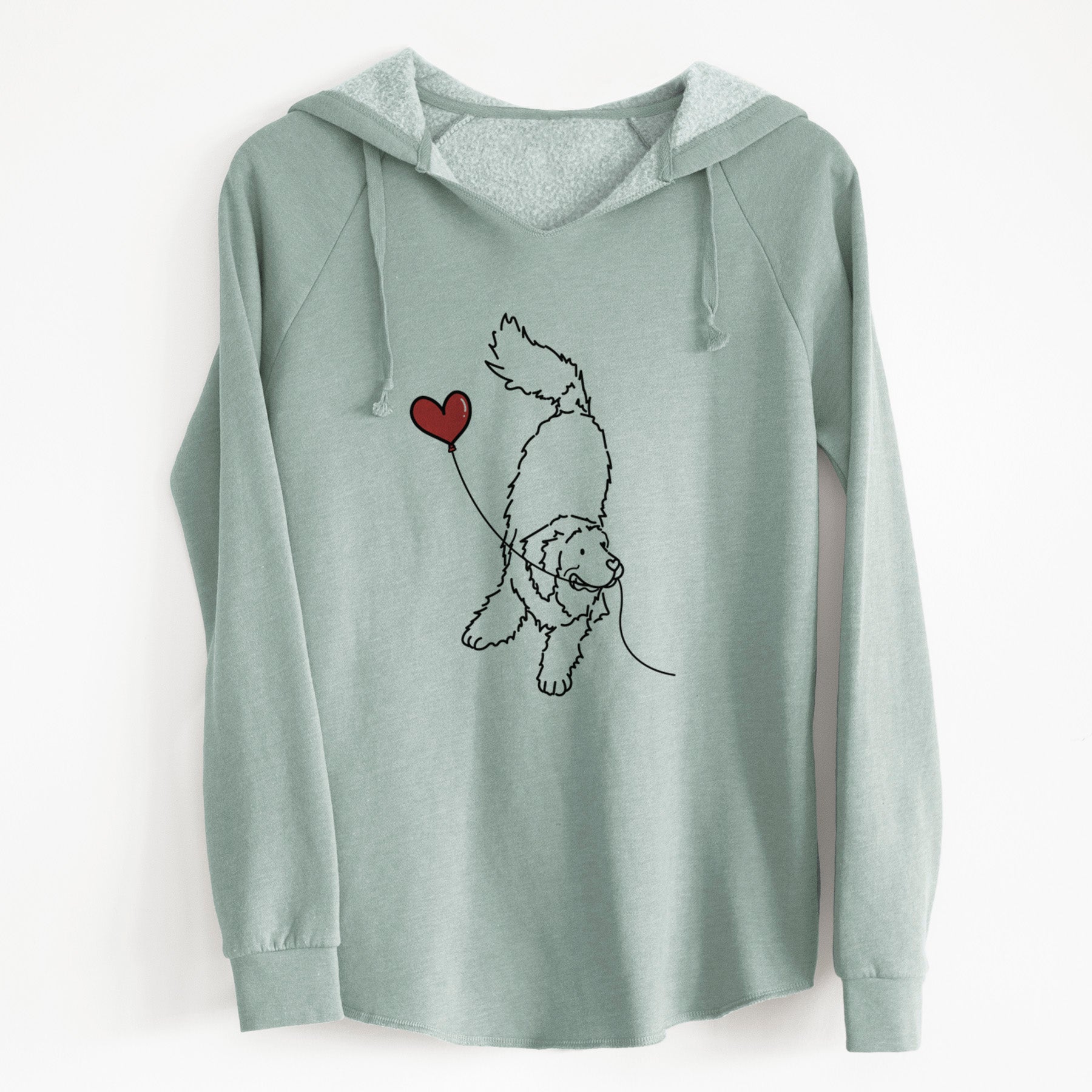 Newfoundland Heart String - Cali Wave Hooded Sweatshirt