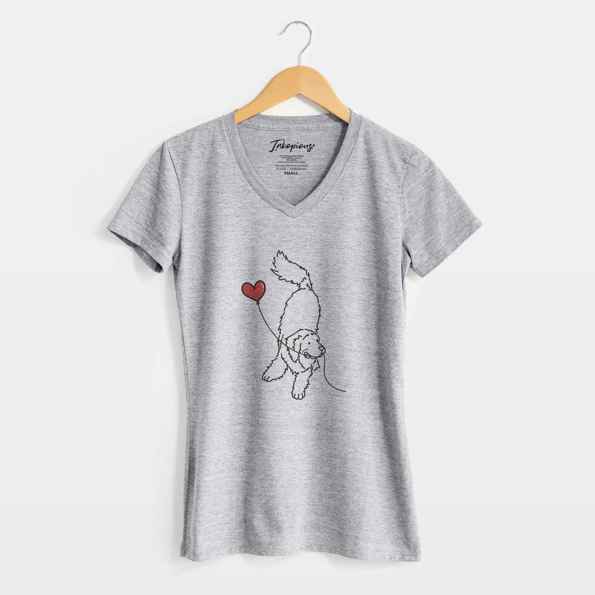 Newfoundland Heart String - Women&#39;s V-neck Shirt