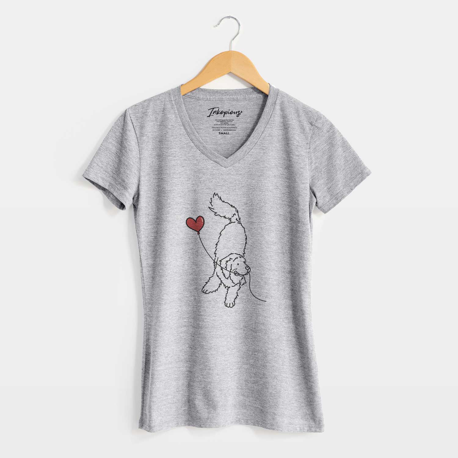 Newfoundland Heart String - Women's V-neck Shirt