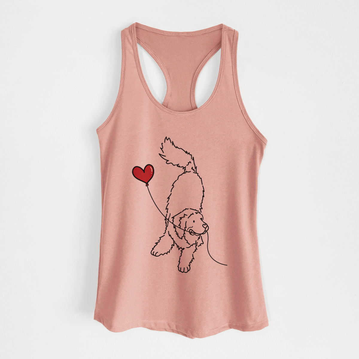 Newfoundland Heart String - Women&#39;s Racerback Tanktop