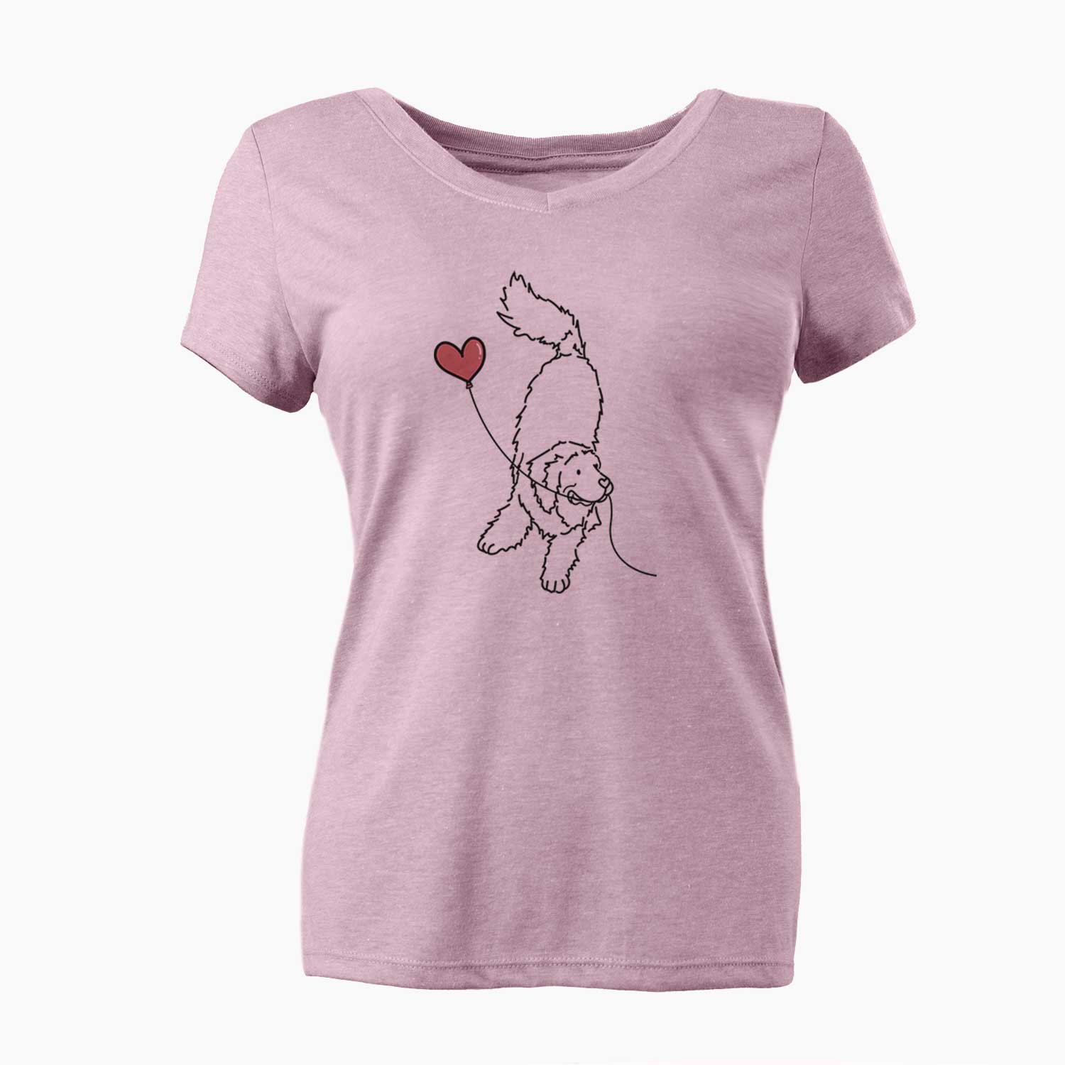 Newfoundland Heart String - Women's V-neck Shirt