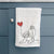 Portuguese Water Dog Heart String -  Decorative Hand Towel