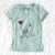 Portuguese Water Dog Heart String - Women's Perfect V-neck Shirt