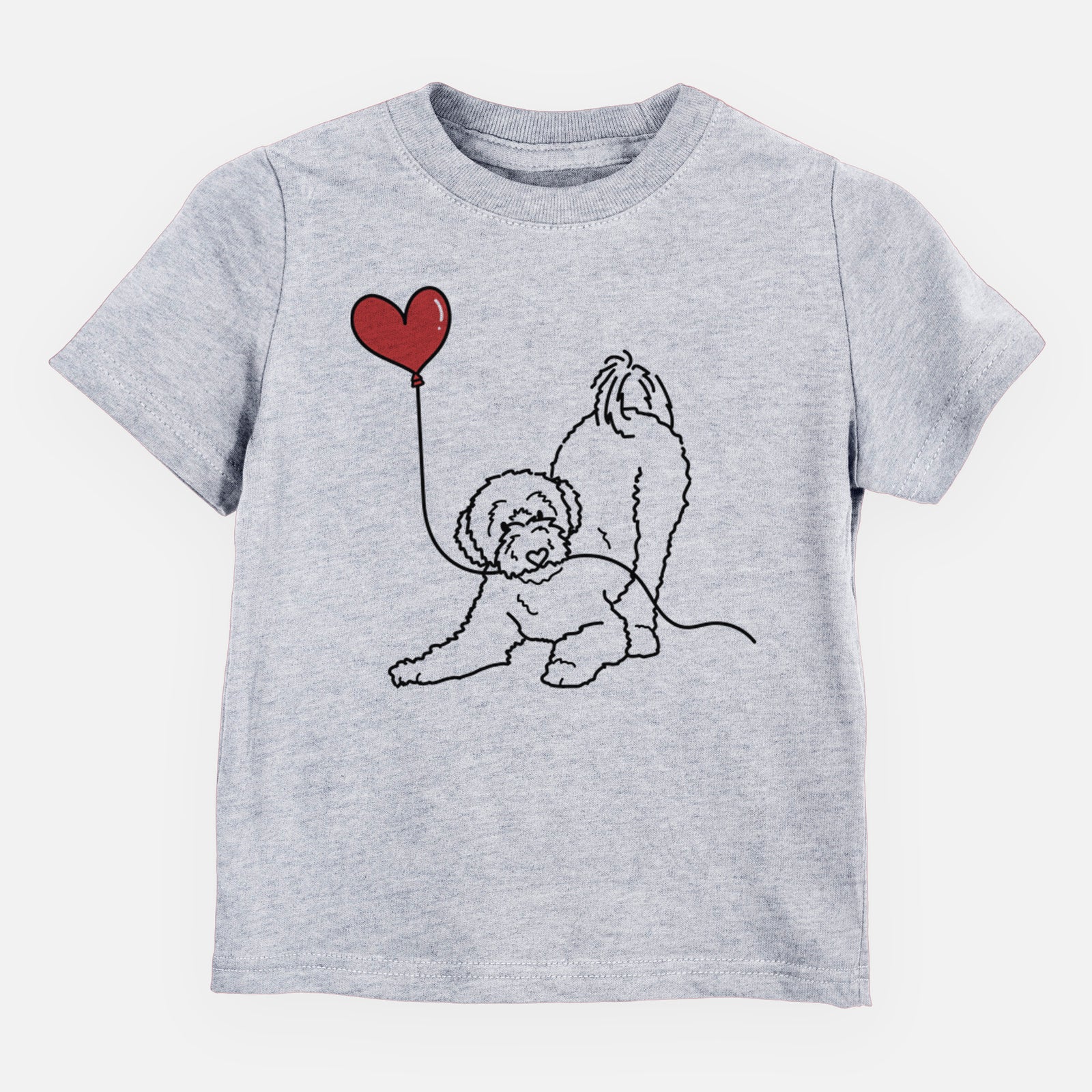 Portuguese Water Dog Heart String - Kids/Youth/Toddler Shirt