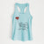 Papillon Heart String - Women's Racerback Tanktop