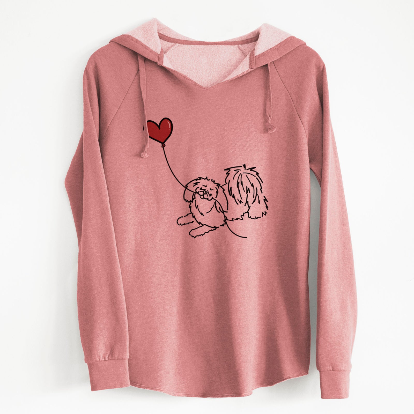 Pekingese Heart String - Cali Wave Hooded Sweatshirt