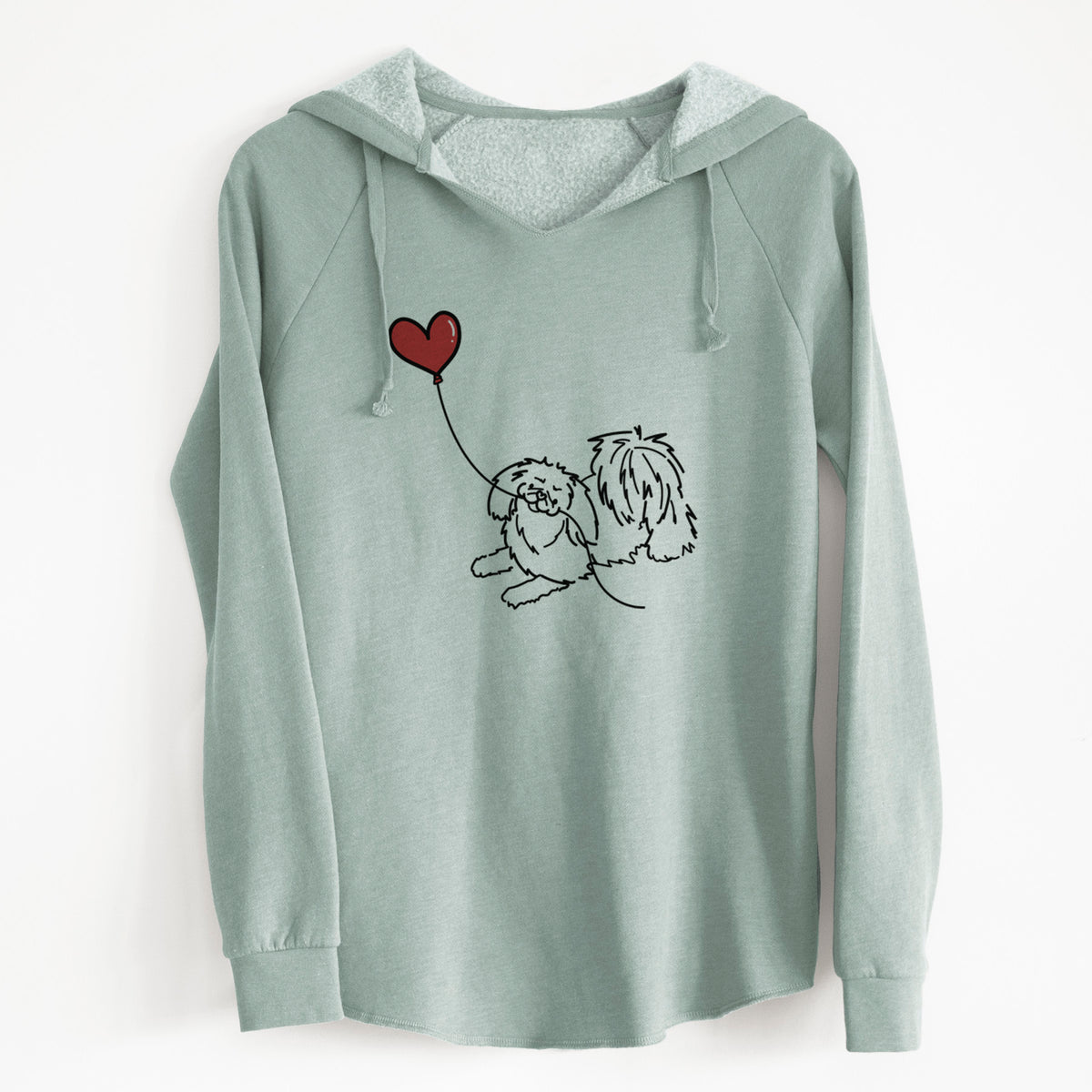 Pekingese Heart String - Cali Wave Hooded Sweatshirt