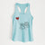 Pekingese Heart String - Women's Racerback Tanktop