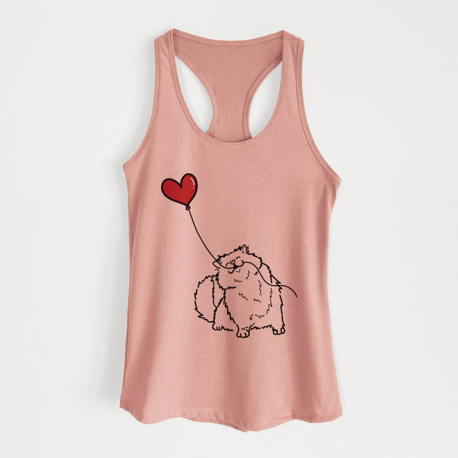 Persian Cat Heart String - Women's Racerback Tanktop