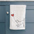 Pitbull Terrier Heart String -  Decorative Hand Towel