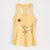 Pitbull Terrier Heart String - Women's Racerback Tanktop