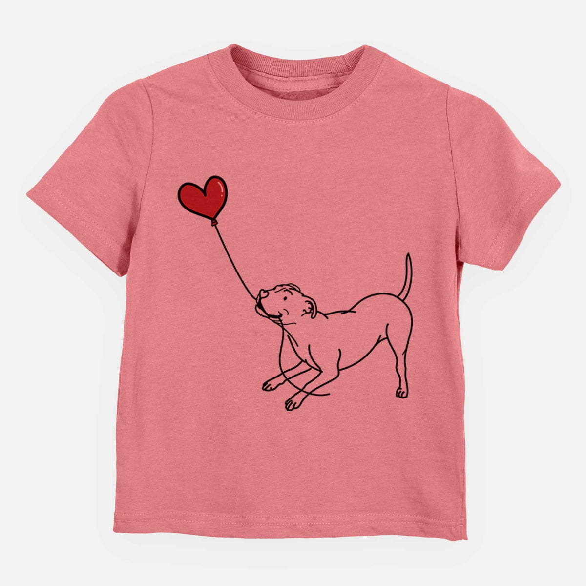 Pitbull Terrier Heart String - Kids/Youth/Toddler Shirt