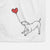 Pitbull Mix Heart String -  Decorative Hand Towel