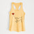 Pitbull Mix Heart String - Women's Racerback Tanktop