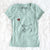 Pitbull Mix Heart String - Women's V-neck Shirt