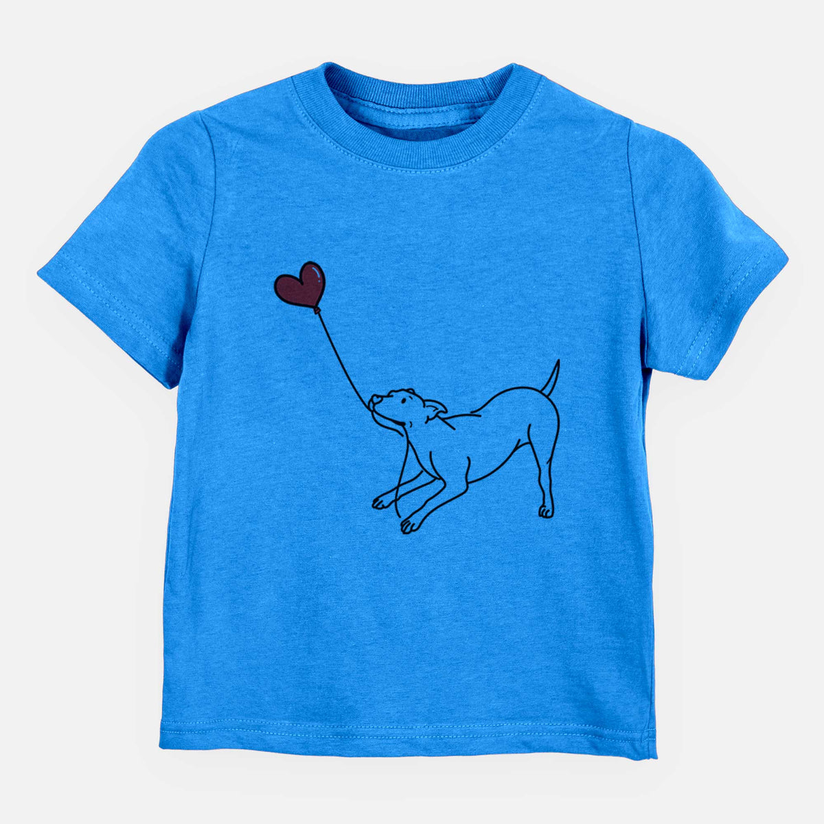 Pitbull Mix Heart String - Kids/Youth/Toddler Shirt
