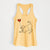 Standard Poodle Heart String - Women's Racerback Tanktop