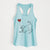 Standard Poodle Heart String - Women's Racerback Tanktop