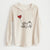 Pug Heart String - Cali Wave Hooded Sweatshirt