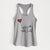 Pug Heart String - Women's Racerback Tanktop