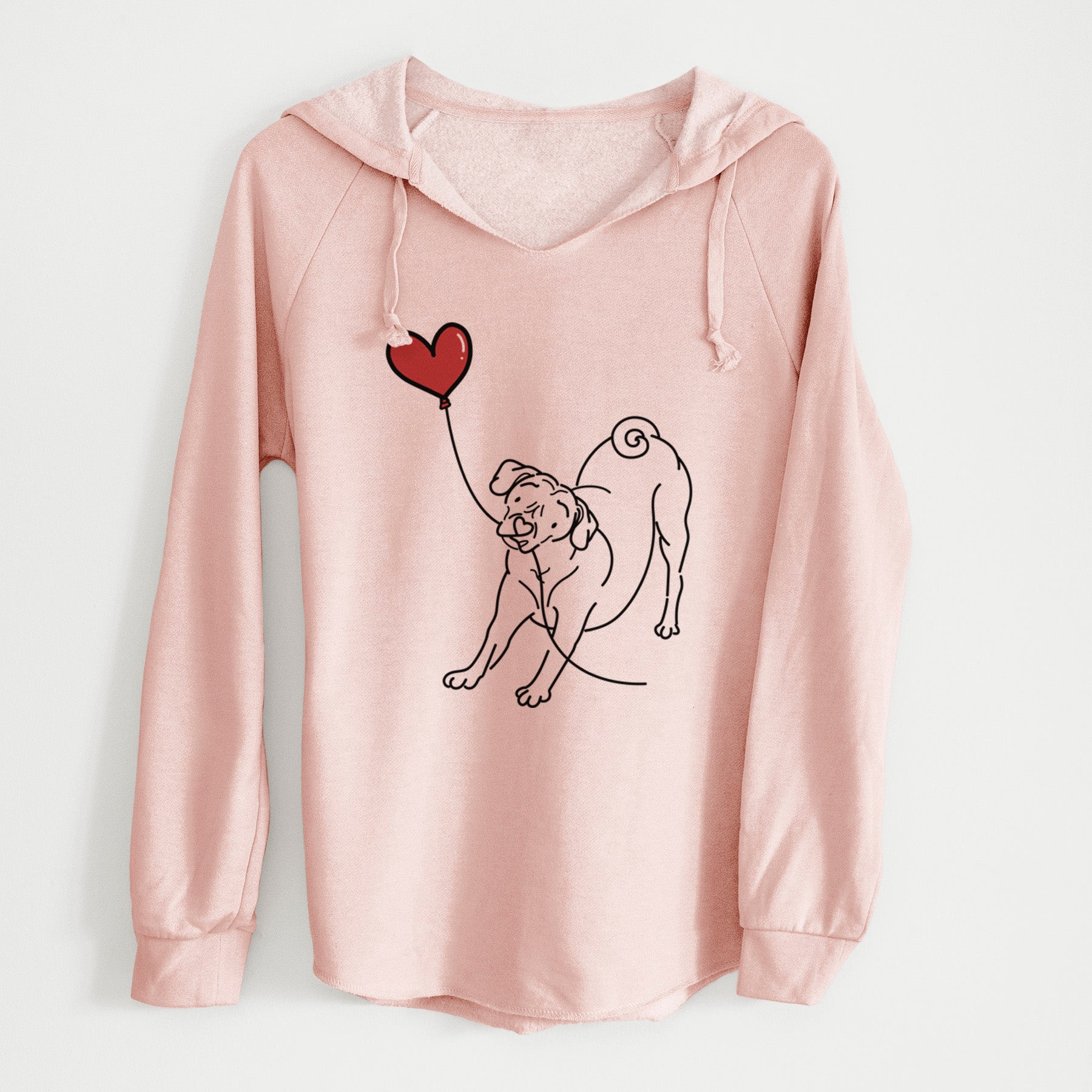 Puggle Heart String - Cali Wave Hooded Sweatshirt