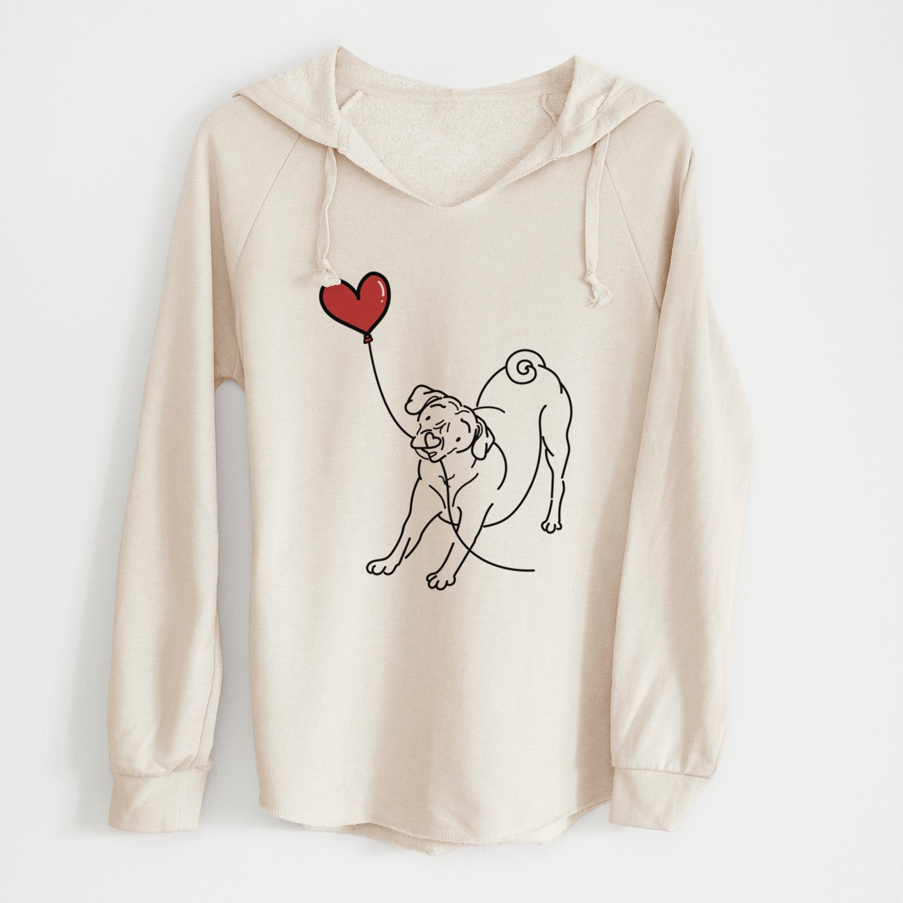 Puggle Heart String - Cali Wave Hooded Sweatshirt