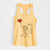 Puggle Heart String - Women's Racerback Tanktop