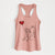 Puggle Heart String - Women's Racerback Tanktop