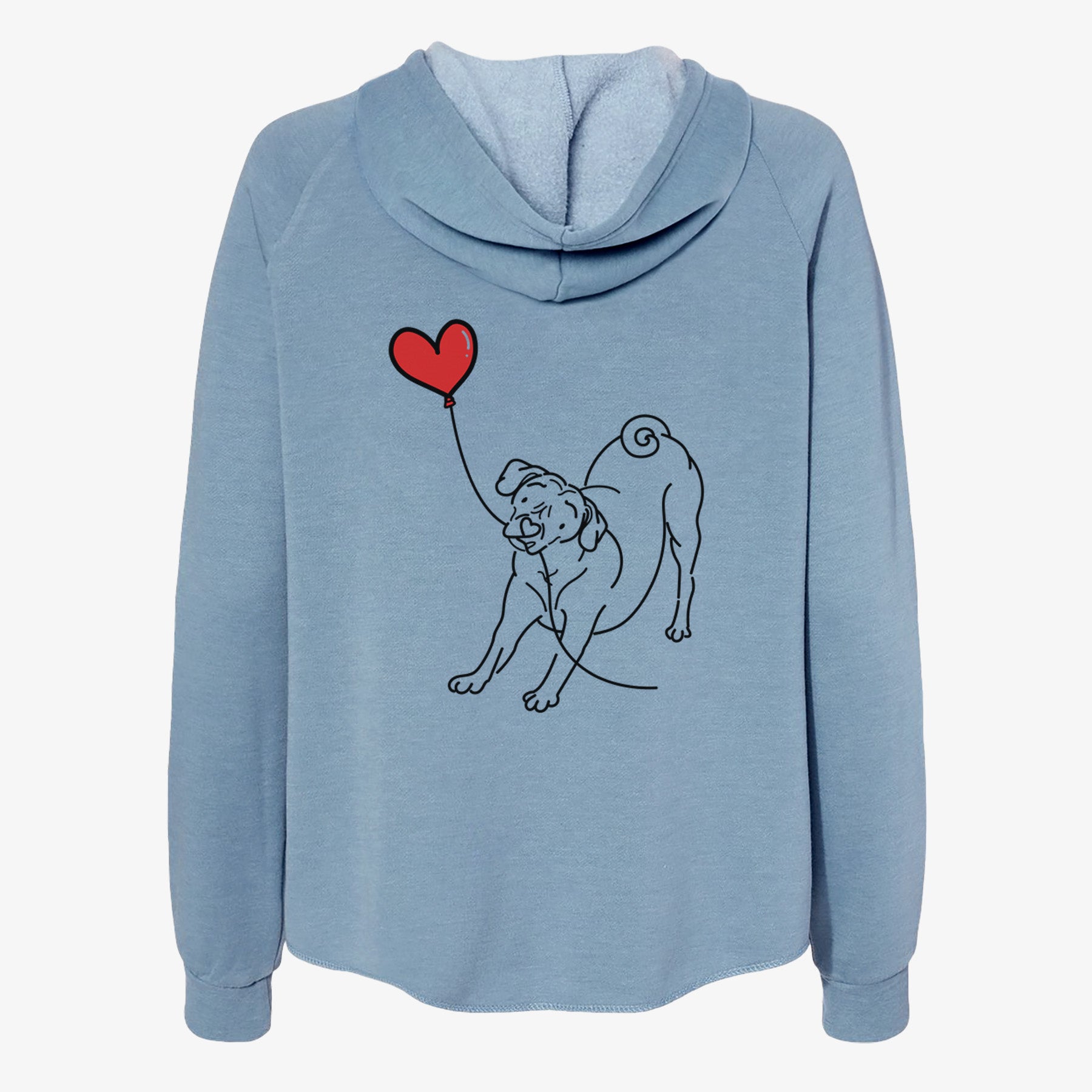 Puggle Heart String- Women's Cali Wave Zip-Up Sweatshirt