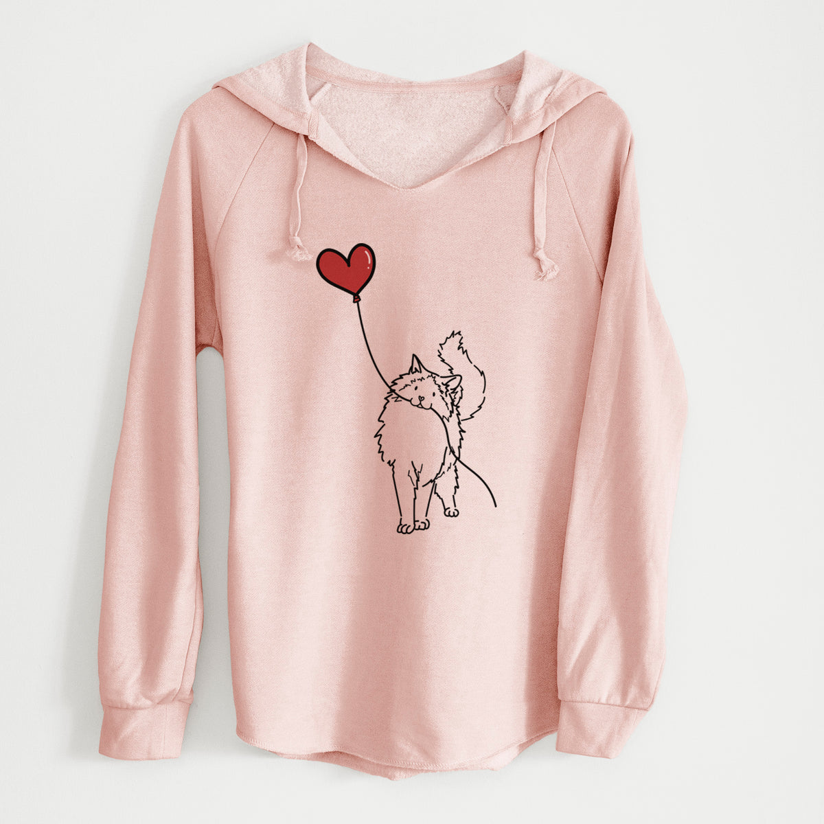 Ragdoll Cat Heart String - Cali Wave Hooded Sweatshirt