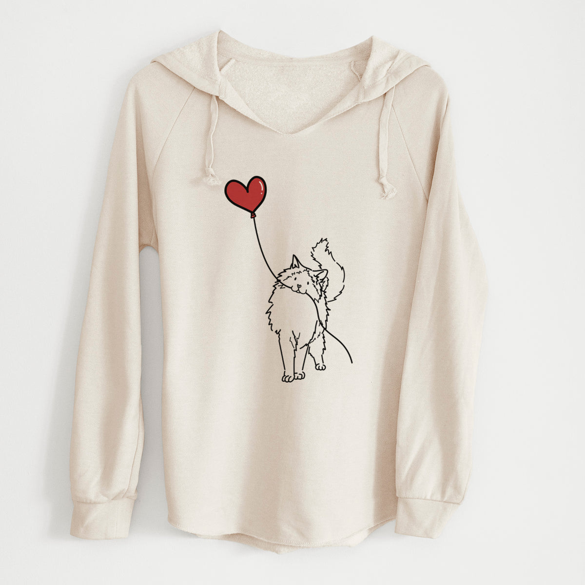 Ragdoll Cat Heart String - Cali Wave Hooded Sweatshirt