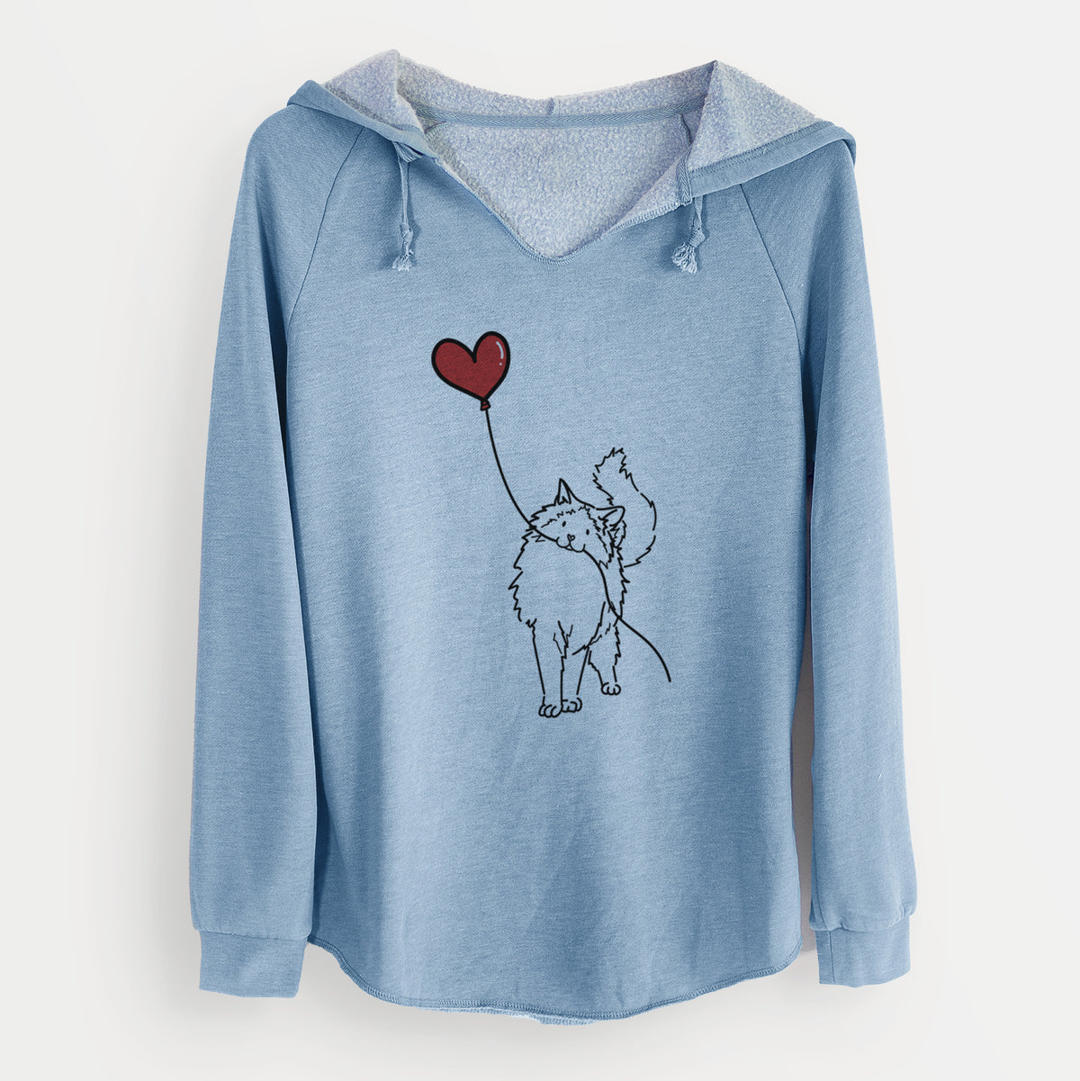 Ragdoll Cat Heart String - Cali Wave Hooded Sweatshirt