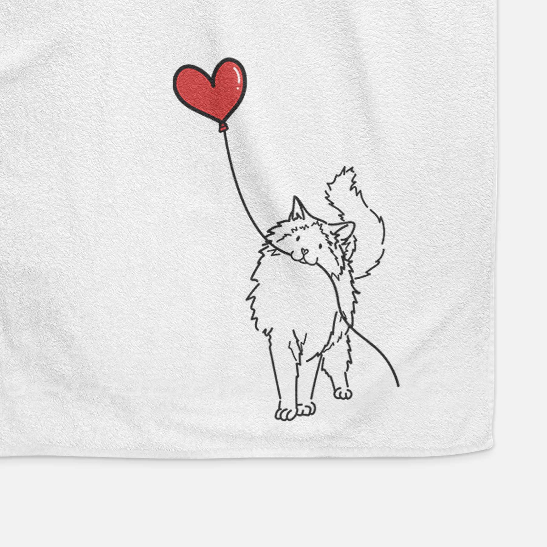 Ragdoll Cat Heart String -  Decorative Hand Towel