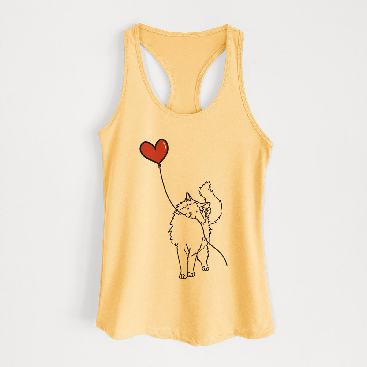 Ragdoll Cat Heart String - Women's Racerback Tanktop