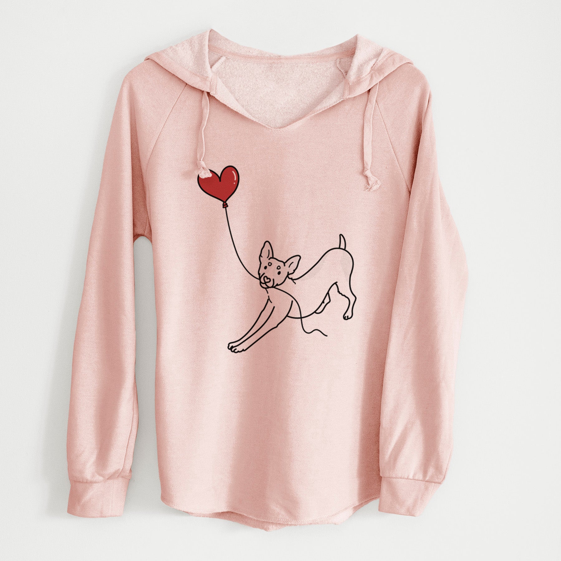 Rat Terrier Heart String - Cali Wave Hooded Sweatshirt