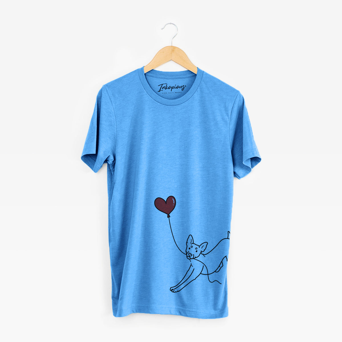 Rat Terrier Heart String - Unisex Crewneck