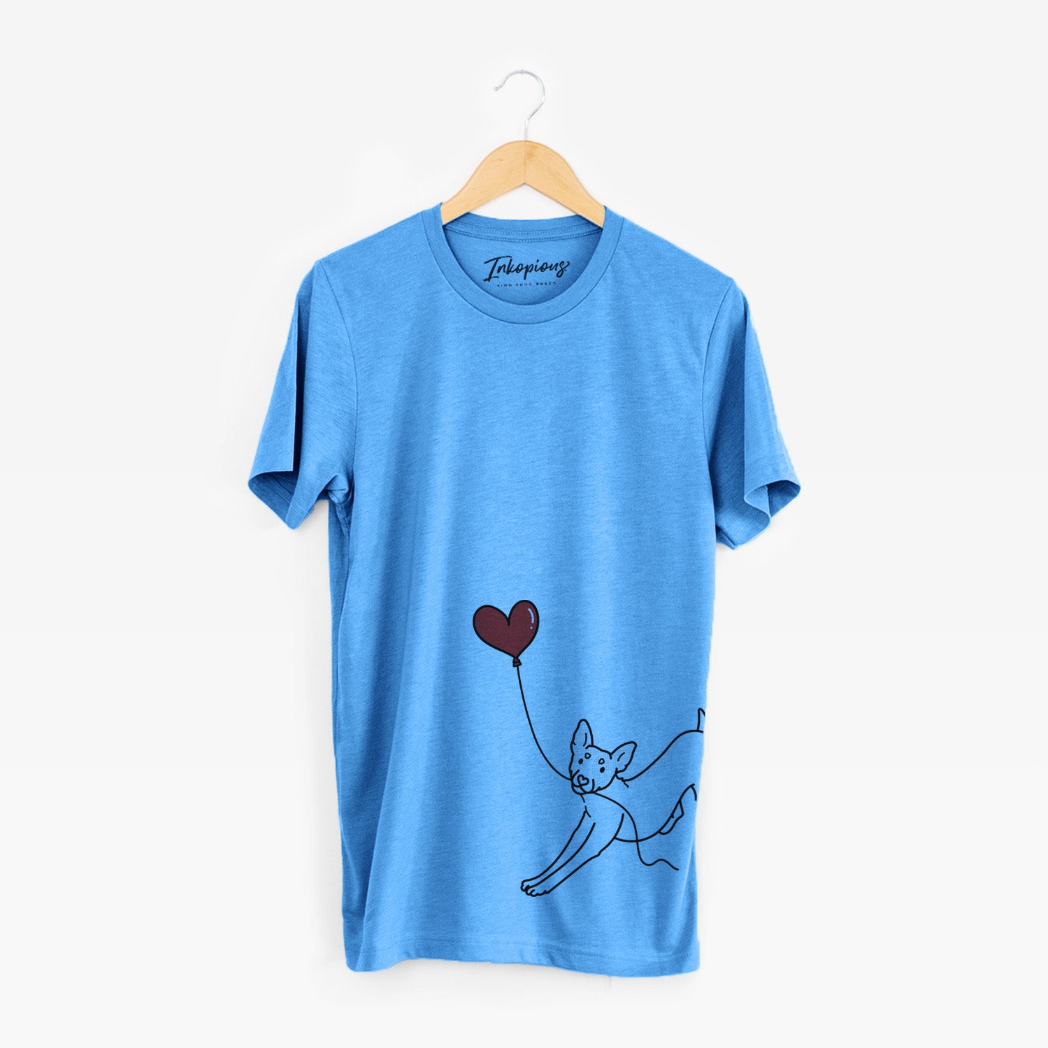 Rat Terrier Heart String - Unisex Crewneck