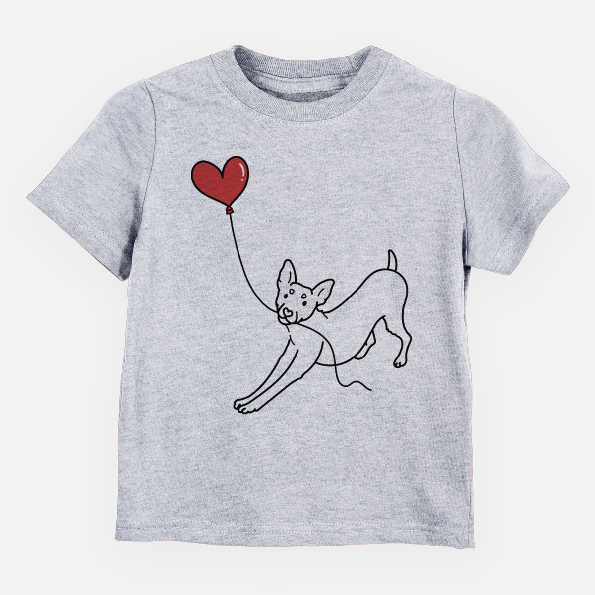 Rat Terrier Heart String - Kids/Youth/Toddler Shirt