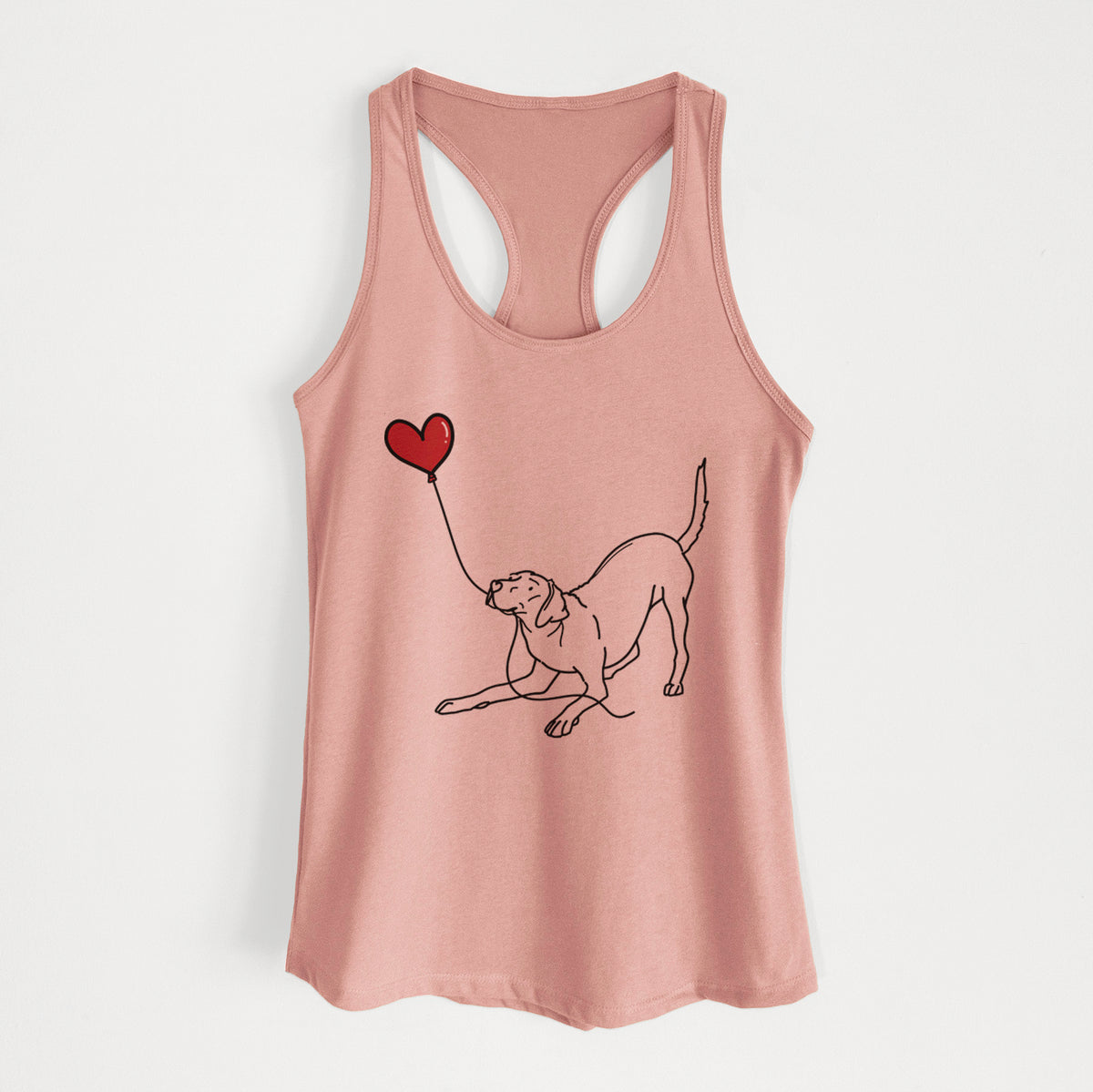 Rhodesian Ridgeback Heart String - Women&#39;s Racerback Tanktop