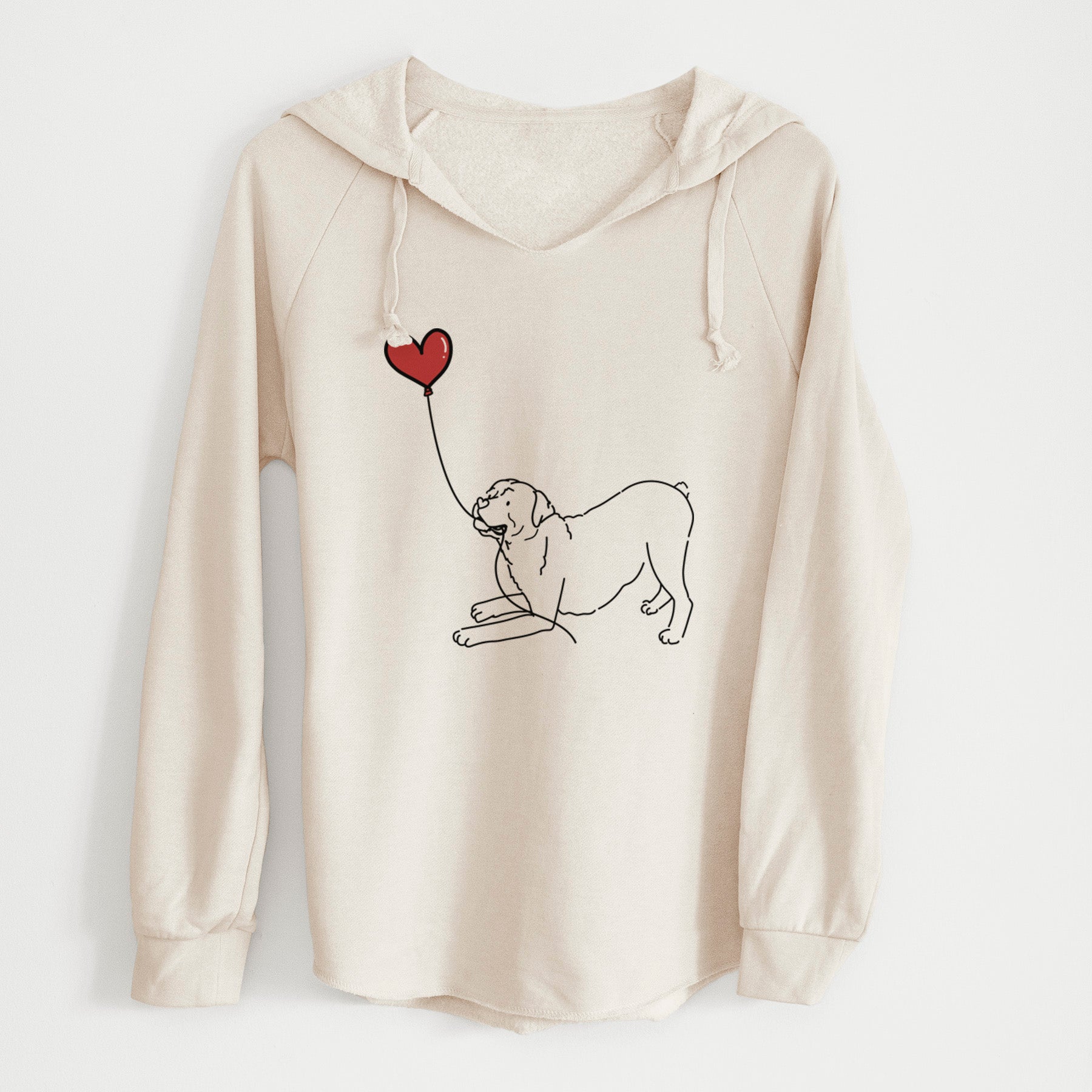 Rottweiler Heart String - Cali Wave Hooded Sweatshirt