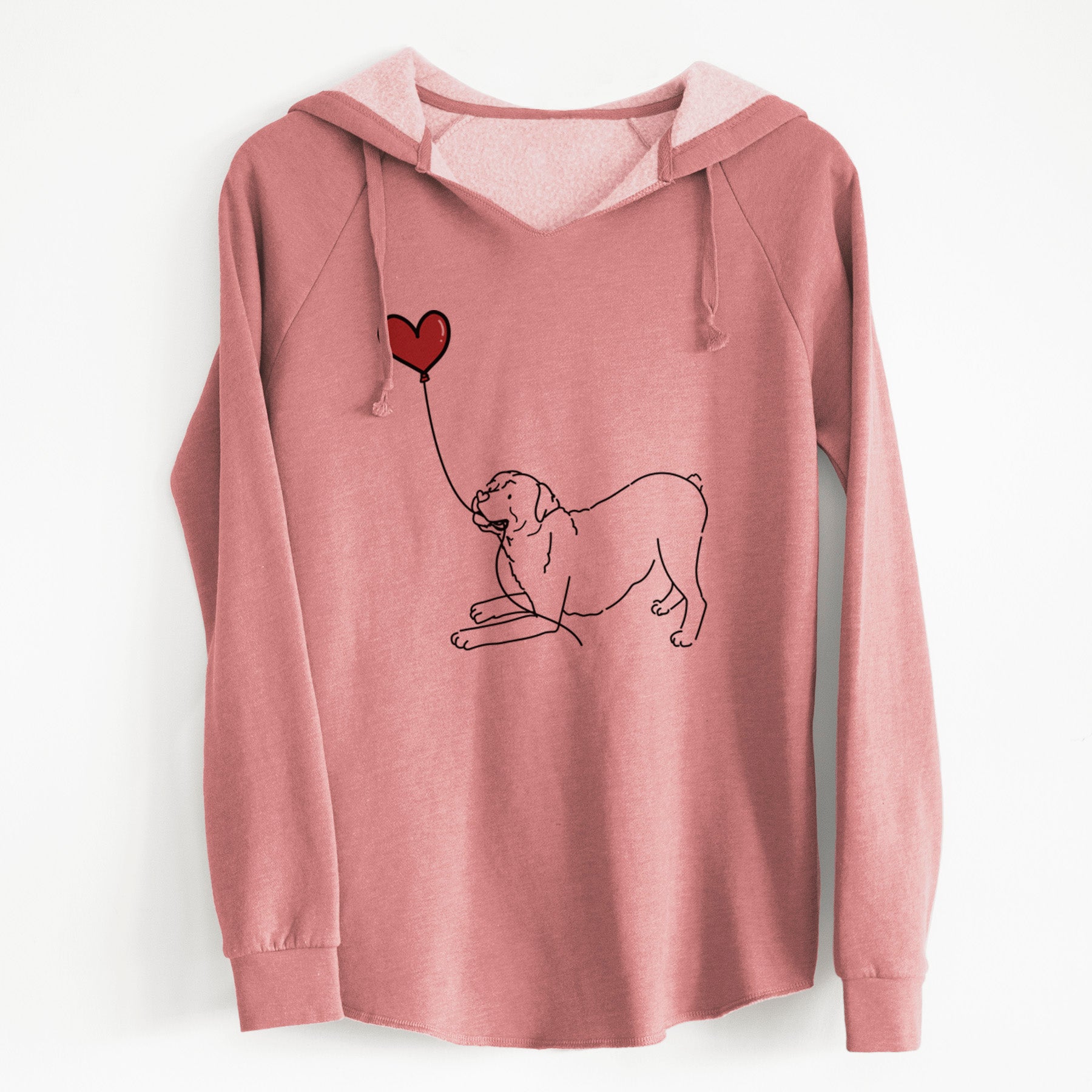 Rottweiler Heart String - Cali Wave Hooded Sweatshirt