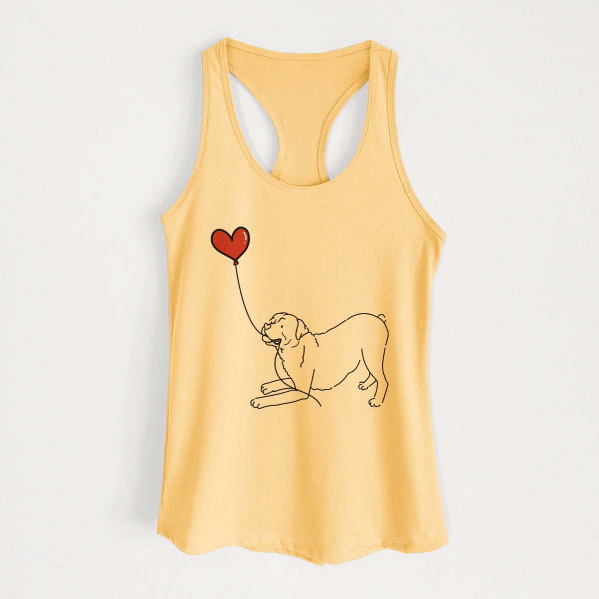 Rottweiler Heart String - Women's Racerback Tanktop