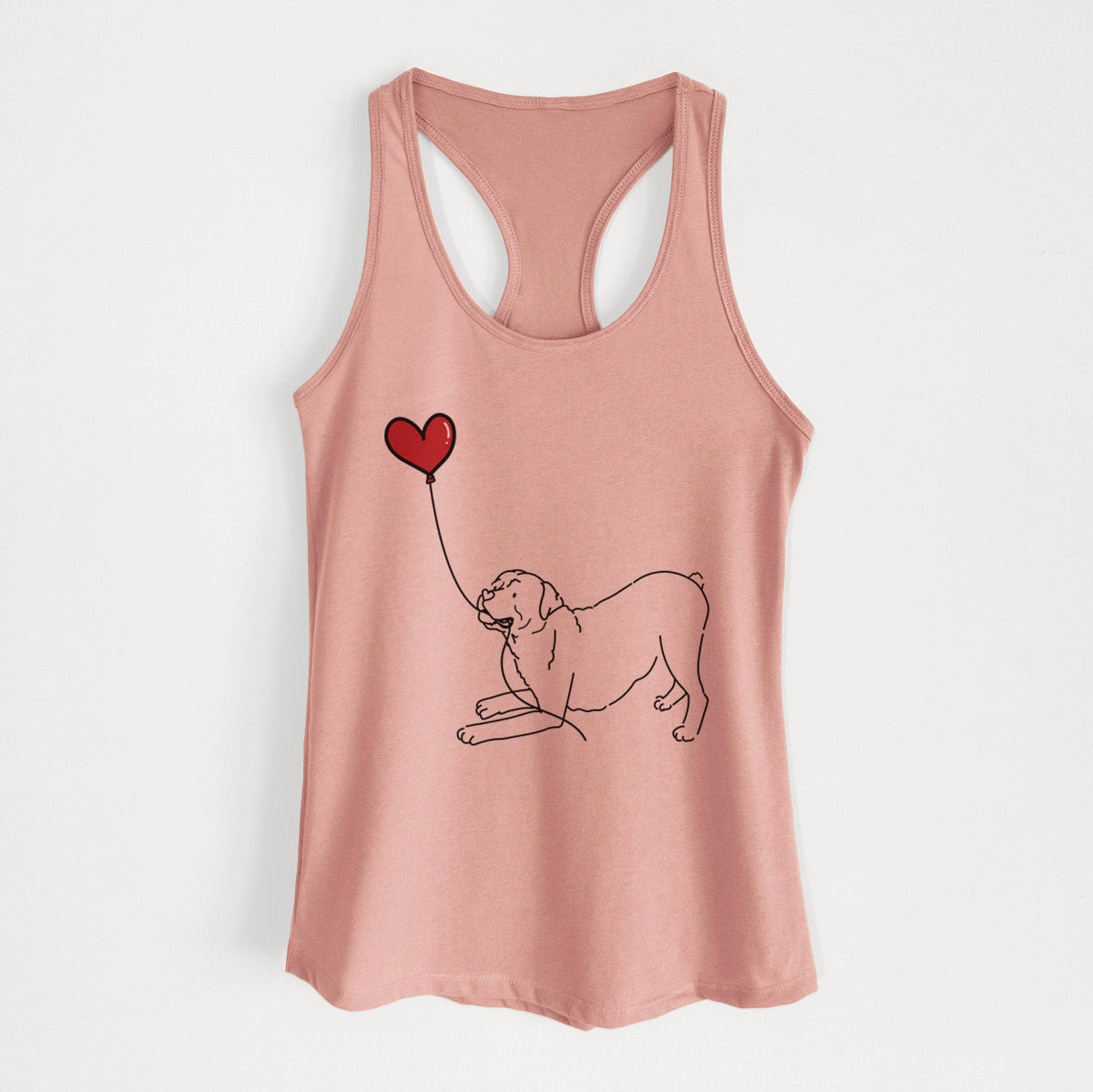 Rottweiler Heart String - Women&#39;s Racerback Tanktop