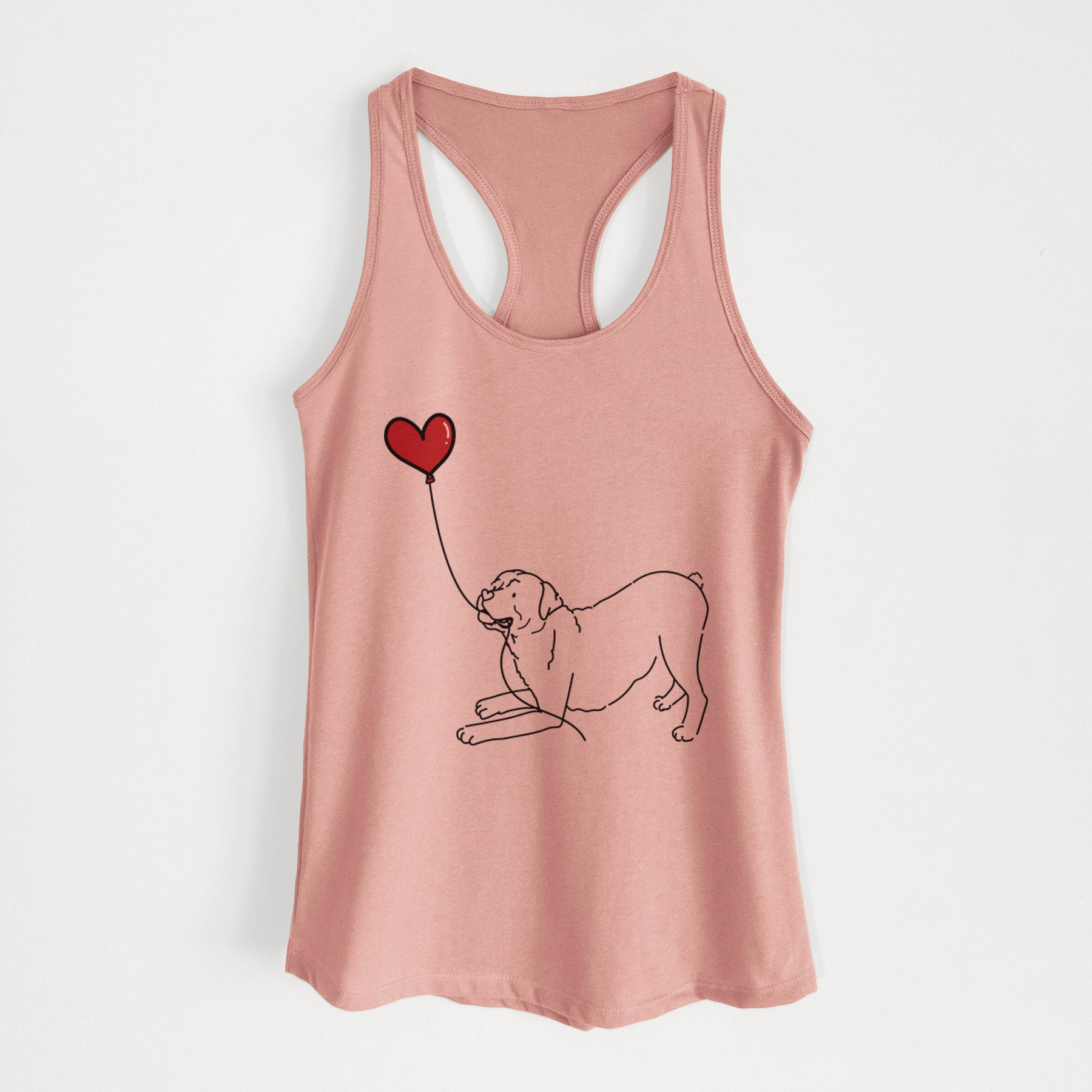 Rottweiler Heart String - Women's Racerback Tanktop