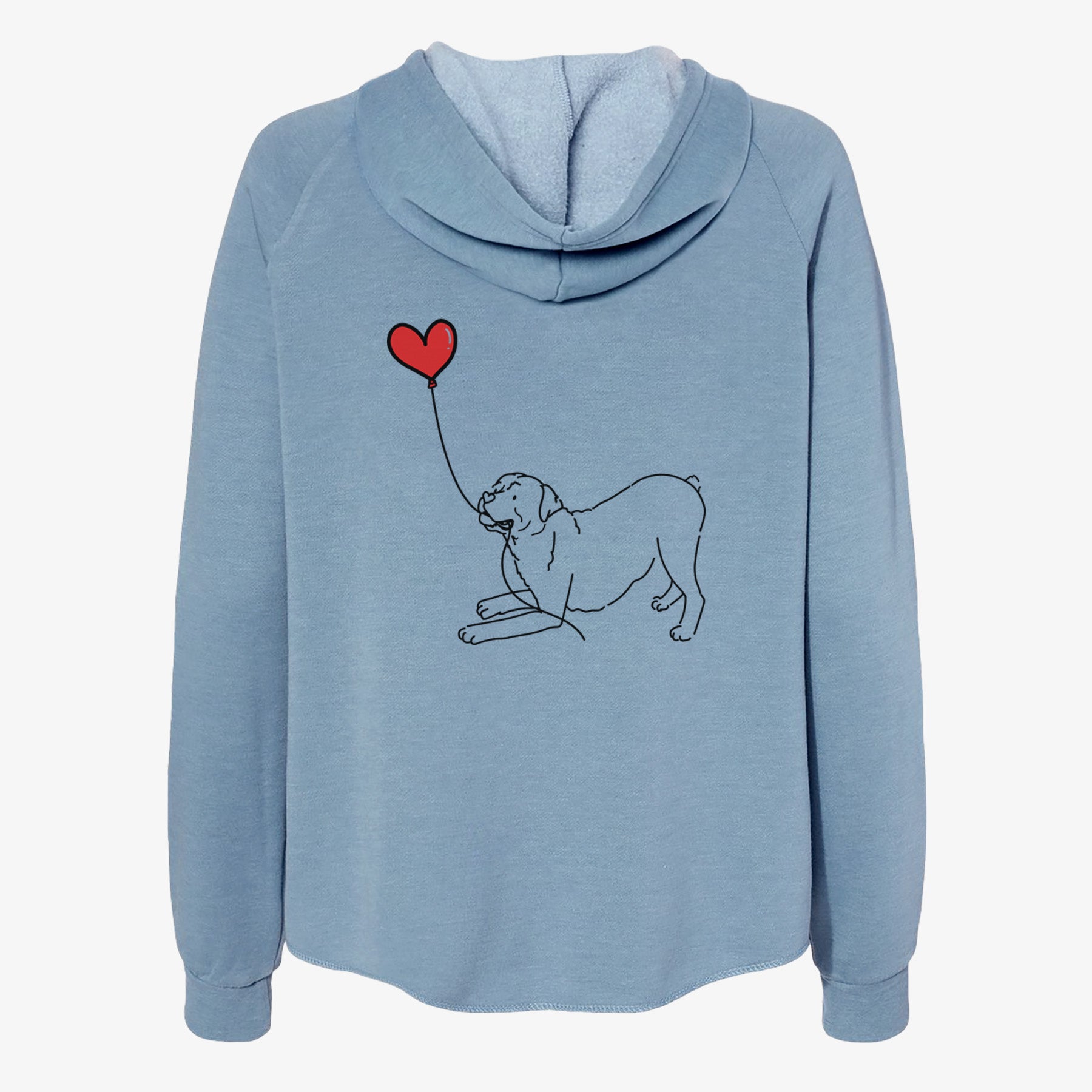 Rottweiler Heart String- Women's Cali Wave Zip-Up Sweatshirt